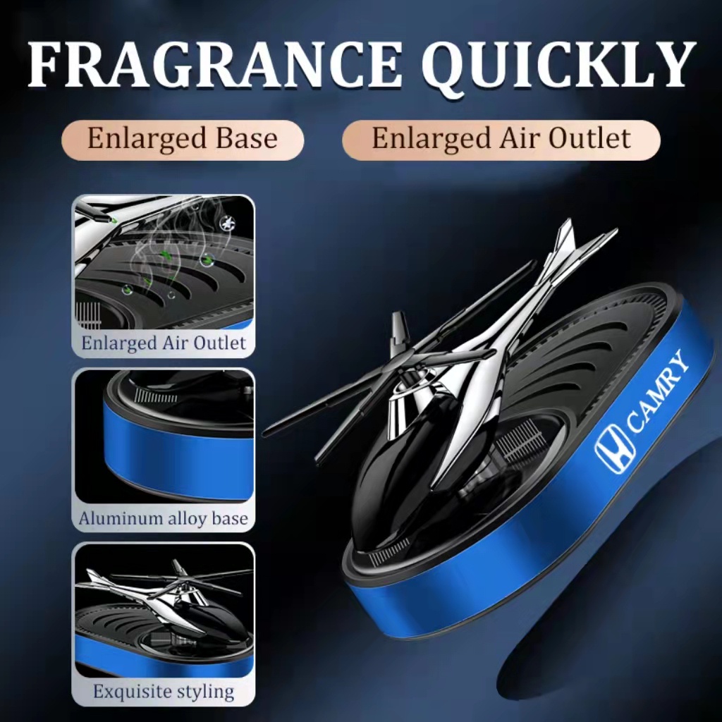 Honda CAMRY Car Perfume Car Aromatherapy Car Helicopter Sun Center Dashboard Interior Decor Deodorant Long Lasting Scent Auto Accessories Interior