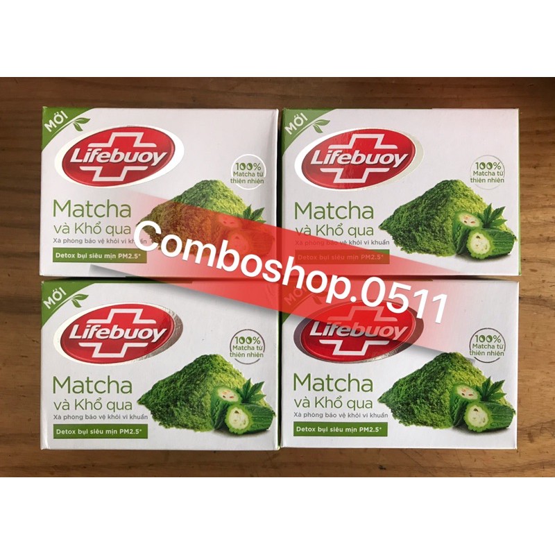 Xà bông Lifebuoy matcha, mật ong, bảo vệ, chăm sóc da, khổ qua, mát lạnh 90g