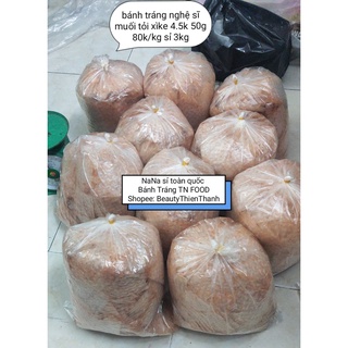 1Kg Bánh Tráng Nghệ Sĩ Muối Nhuyễn Tỏi Phi - bánh tráng phơi sương Tây Ninh TN FOOD loại 1 uy tín