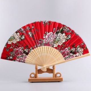 Sỉ 10 quạt nhật cán trắng( đủ màu ko chọn mẫu)