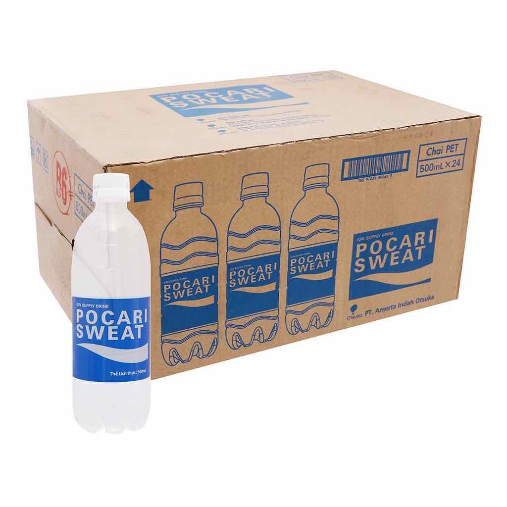 THÙNG 24 CHAI NƯỚC BỔ SUNG ION POCARI SWEAT 500ML - POCARI1