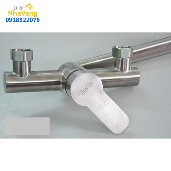 Vòi rửa bát gắn tường nóng lạnh inox304 SUS4650