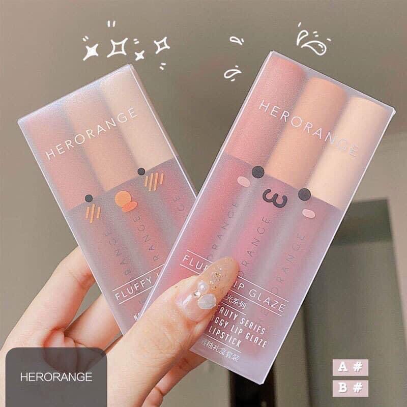 SET 3 Son HEROANGE Kem Lì Siêu Xinh
