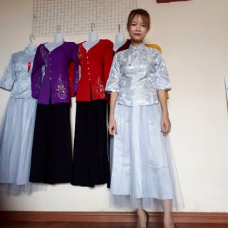 Sét đầm kiểu dáng sườn xám có hình thật