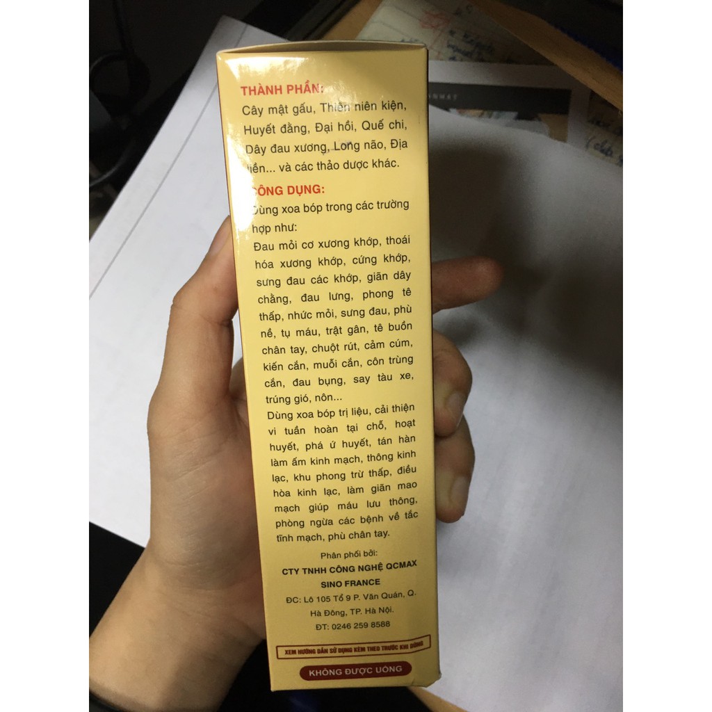 Dầu thảo dược xoa bóp trị liệu đau thần kinh xương khớp Triệu Phú Quý 100ml