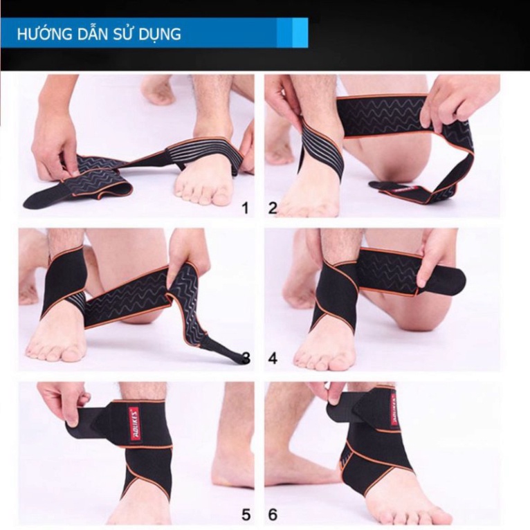 Băng quấn cổ chân đàn hồi Aolikes - Bảo vệ cổ chân cực tốt, thoải mái di chuyển AL 1527