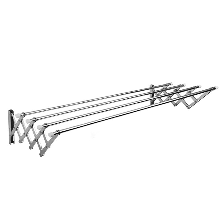 Giàn phơi quần áo Prota thông minh xếp ống 19mm inox 201 cao cấp loại 1.5 mét