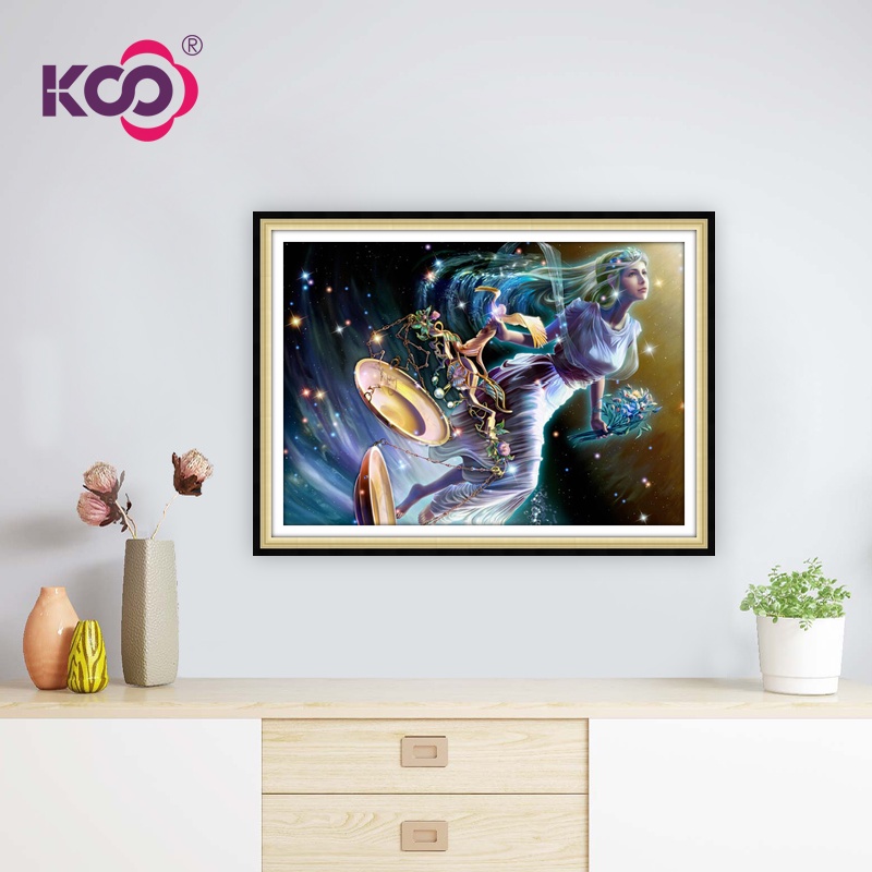 Bộ Tranh Đính Đá Tự Làm Hình Cung Hoàng Đạo Hoạt Hình mười hai chòm sao