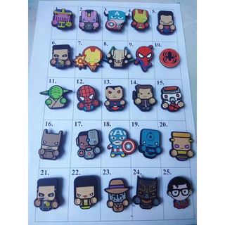 Combo gắn dép/jibbitz/ stickers+ dép gấu đỏ xanh 39