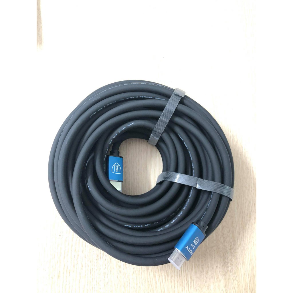 HDMI dài 15M HDTV Chính Hãng Cao Cấp, Chuyên Dùng Cho Lắp Đặt Máy Chiếu Trường Học, Văn Phòng