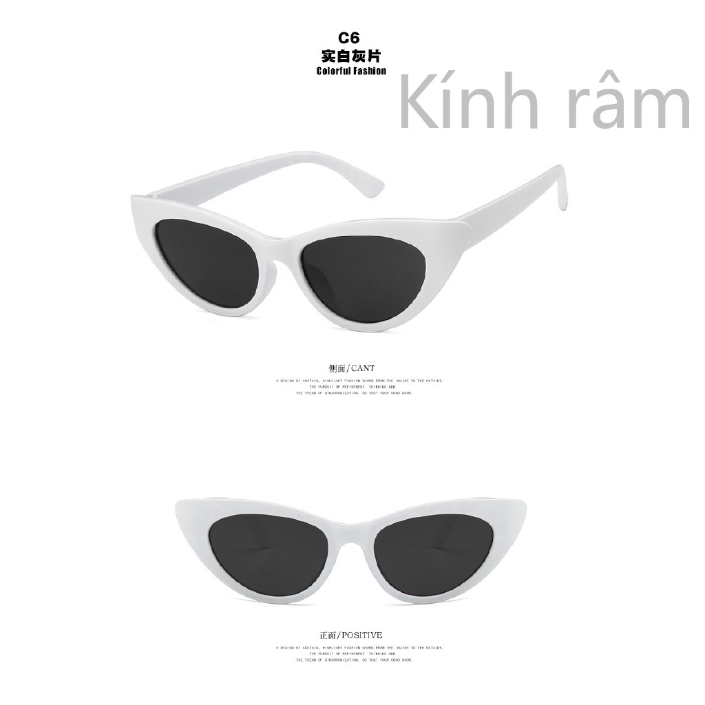 Kính mát hình mắt mèo phong cách cổ điển cho nữ
