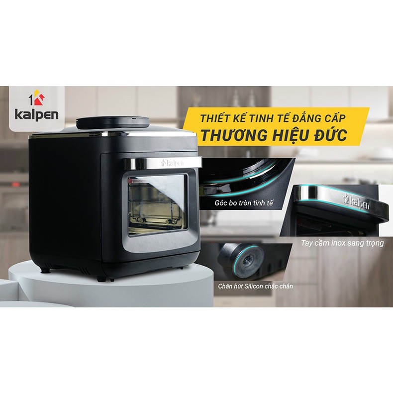 Nồi chiên không dầu hấp hơi nước Kalpen x15 15L, X7 7L, Miễn phí ship toàn quốc