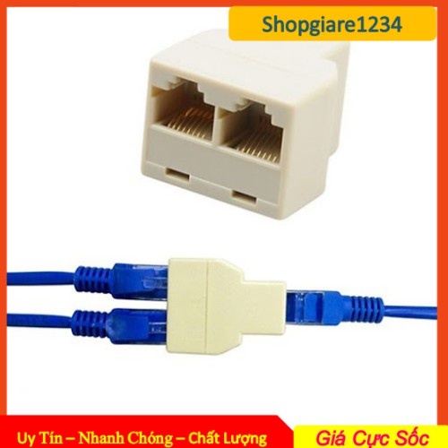 Đầu nối mạng RJ45 từ 1 ra 2 - Đầu chia mạng 1 RA 2