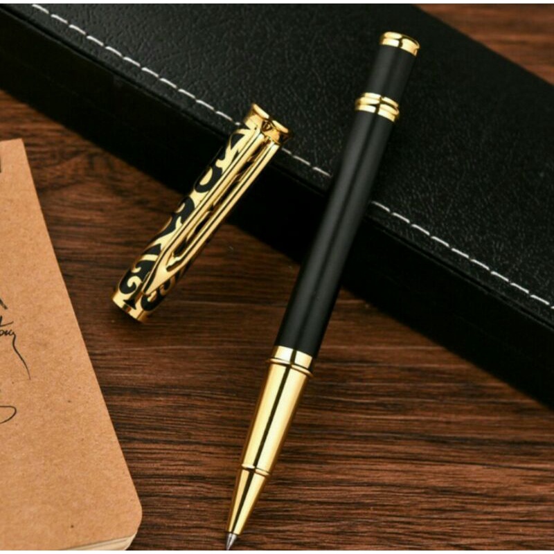 ✅Bút bi kim loại bút ký cao cấp sang trọng hình cây tre,  đồng thau ngòi 0.5mm
