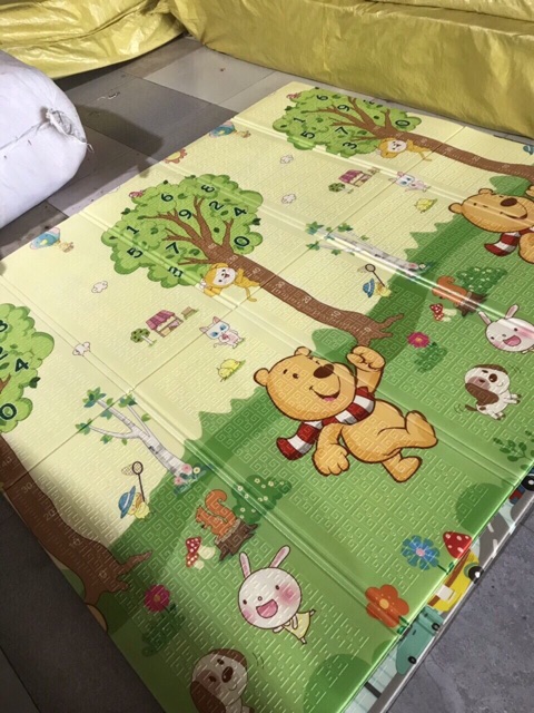 Thảm sốp trải sàn XPY thảm gấp gọn tiện lợi hoạ tiết siêu cute