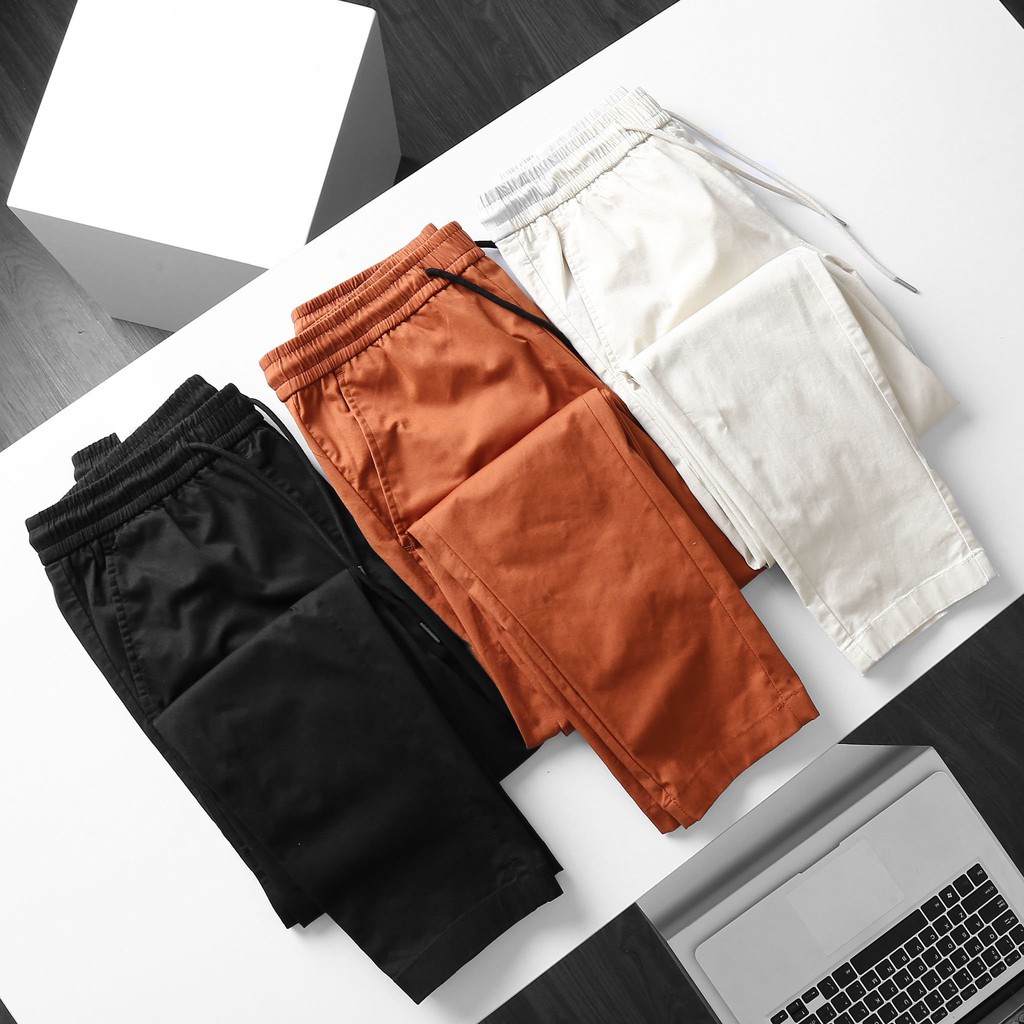 Quần Kaki Unisex lưng thun Siêu nhẹ Dáng Âu Phong Cách dạo chơi (55 - 95kg)