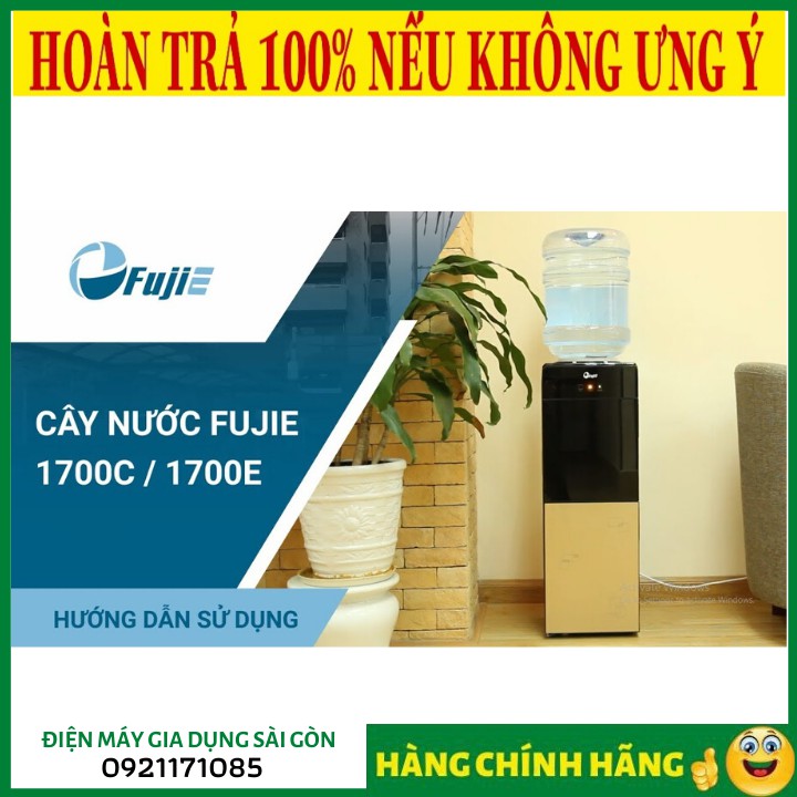 Cây Nước Nóng Lạnh Cao Cấp 2 Vòi Fujie WD1700C - Hàng chính hãng