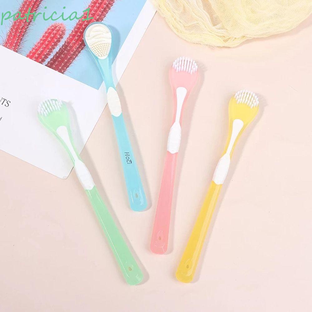 [Hàng mới về] Dụng cụ vệ sinh lưỡi 2 mặt tái sử dụng cho nam nữ