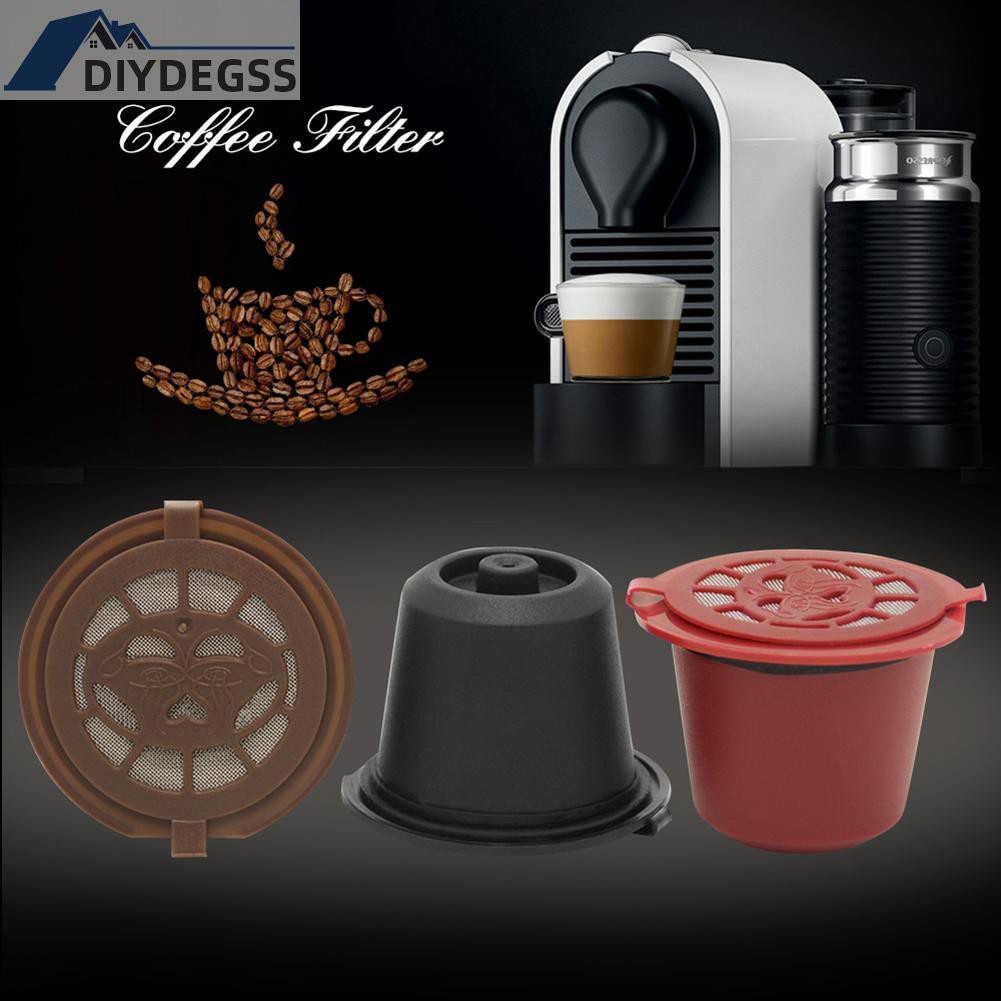 Diydegss2 Reusable Refill Coffee Capsule Filter Shell for Nespresso Coffee Machine