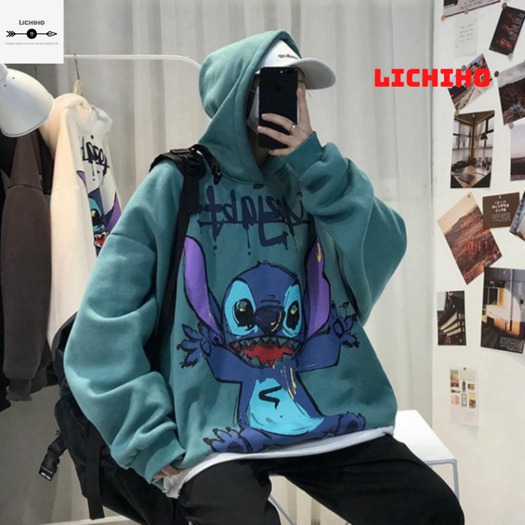 Áo khoác hoodie unisex fom rộng MOJI AKNM14 LICHIHO jacket nỉ streetstyle nam nữ hottrend rẻ đẹp mềm mịn | BigBuy360 - bigbuy360.vn