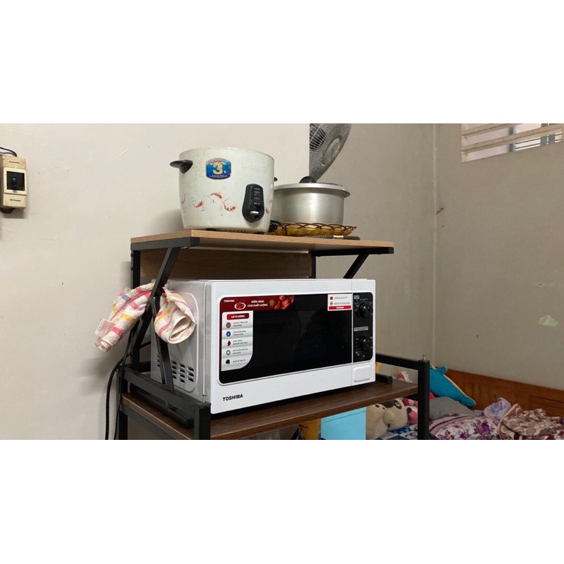 Kệ Lò Vi Sóng Khung Sắt , Kệ Gia Vị Để Bàn Nhà Bếp