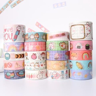 Washi tape DYI very cute cuộn rời nhiều mẫu hoạt hình cute