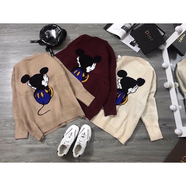 Áo len mickey - ảnh thật bao chất