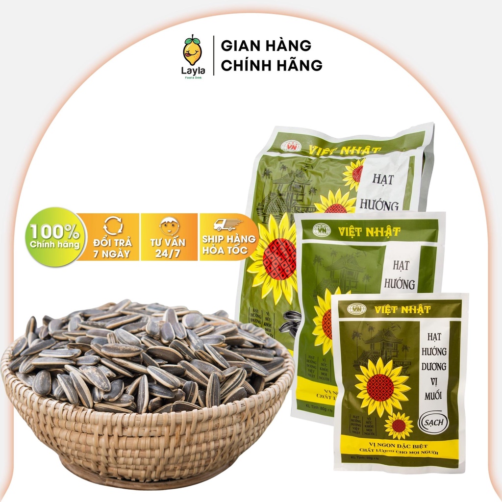 Hạt hướng dương tẩm vị muối loại 1 thơm ngon bổ sung chất xơ và vitamin e HHDVM00