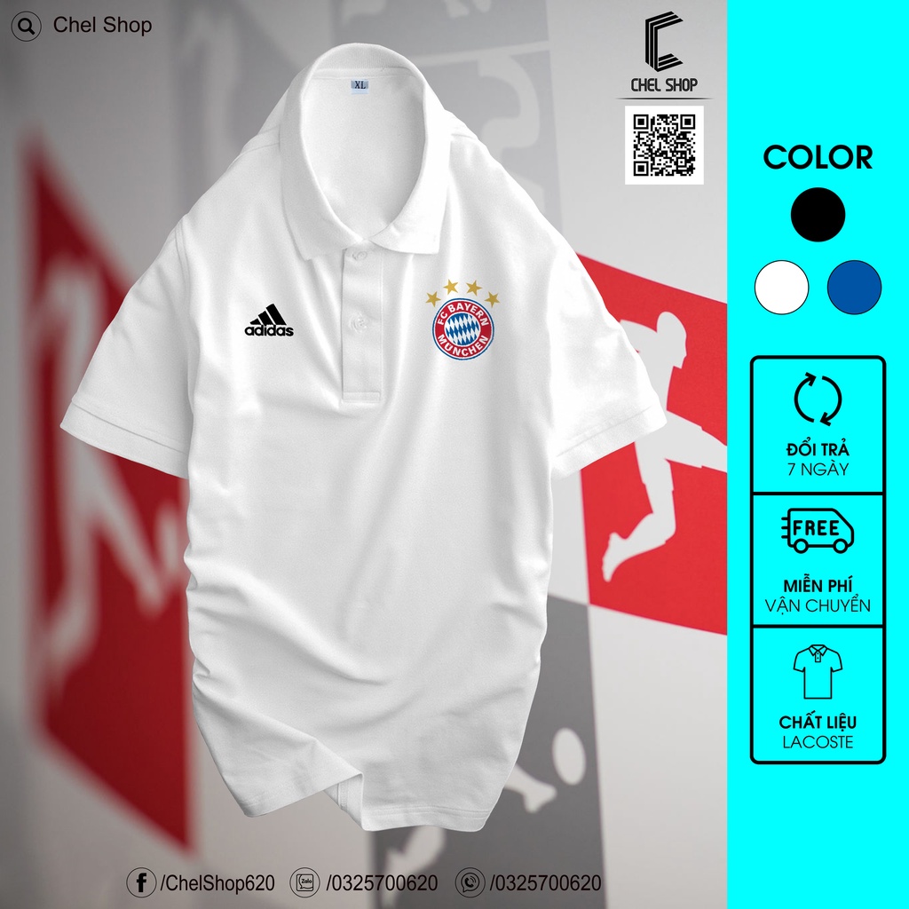 Áo polo cao cấp Bayern Munich [ẢNH THẬT]