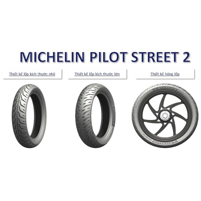 Vỏ Lốp Michelin Pilot Street 2 - Đủ Size