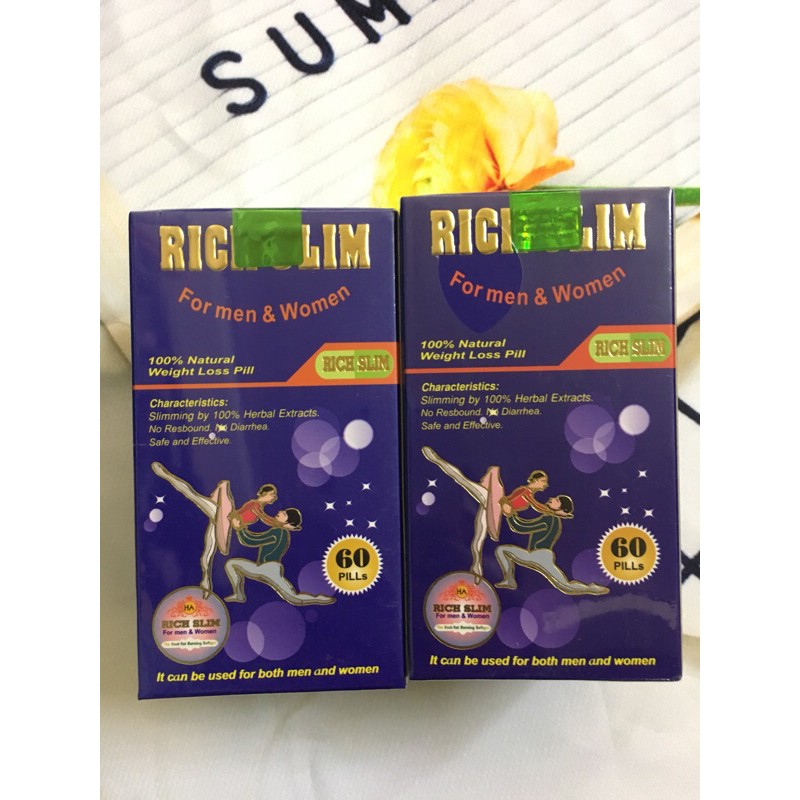 Combo 2 hộp Rich slim giảm can có tăng quà