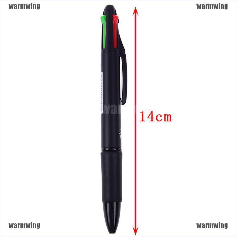 Bút Bi 4 Trong 1 Ngòi 0.7mm Nhiều Màu