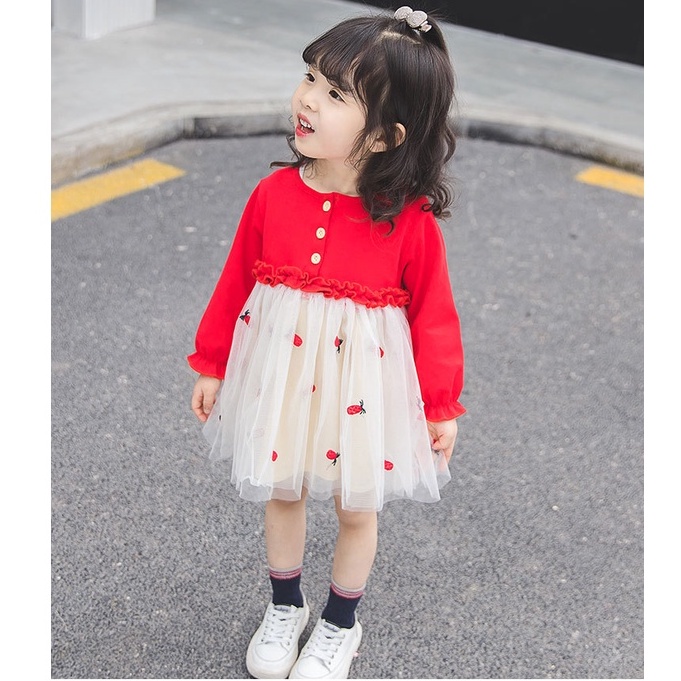 Váy công chúa viền bèo bé gái size 9-15kg VT10?