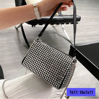 Túi xách nữ, đính đá lấp lánh, sang trọng