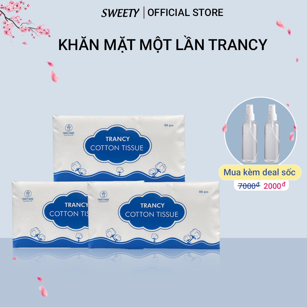 Khăn mặt dùng 1 lần Trancy - Khăn lau khô, lau ướt