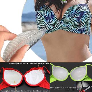 ☆➔❤1 Cặp Mềm Mại Trong Suốt Bikini Áo Ngực Chèn / Miếng Lót Tròn Silicon Tăng Cường / Đồ Bơi Đẩy Lên