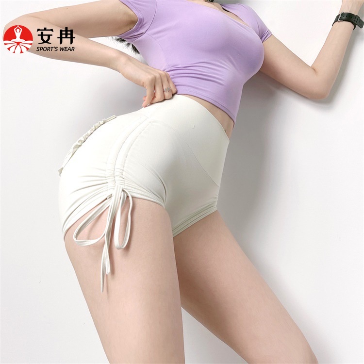 Quần short thể thao ANRAN phối dây buộc có túi nhiều màu sắc thời trang cho nữ