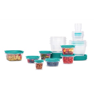 Nhập mỹ - rubbermaid bộ 21 hộp nắp xanh dòng easy find lids