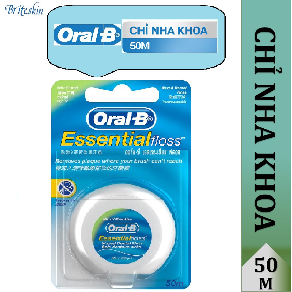 Chỉ Nha Khoa Oral-B Essential Floss (50m/cuộn)