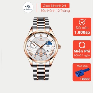 [ ⚡️𝐅𝐑𝐄𝐄 𝐒𝐇𝐈𝐏⚡️ ] ĐỒNG HỒ NAM FNGEEN MẶT TRÒN - CHỐNG NƯỚC, CHỐNG XƯỚC, DÂY THÉP KHÔNG GỈ CAO CẤP