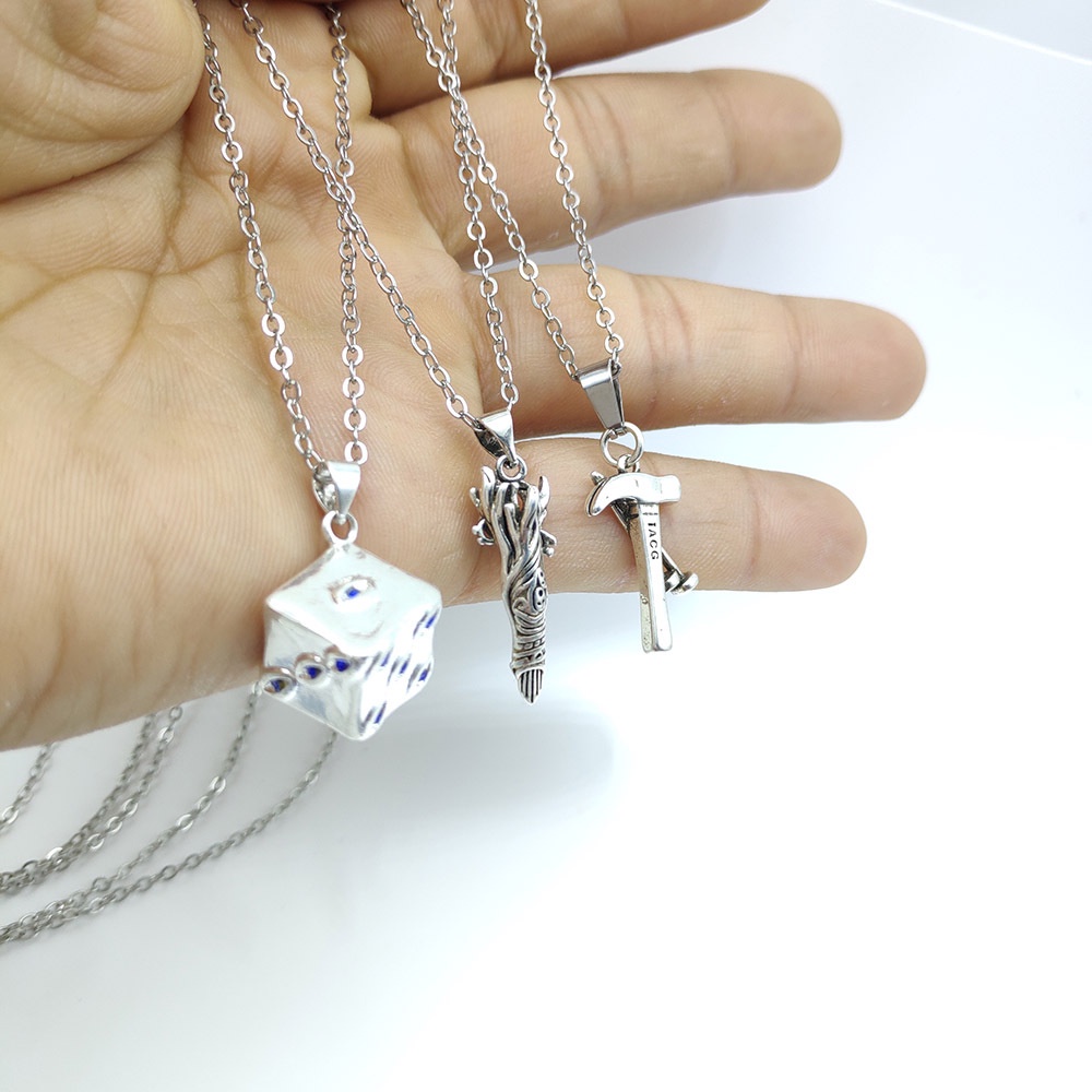 Vòng cổ Bạc 925 Mặt Nhẫn Đính Kim Cương Nhân Tạo Thời Trang