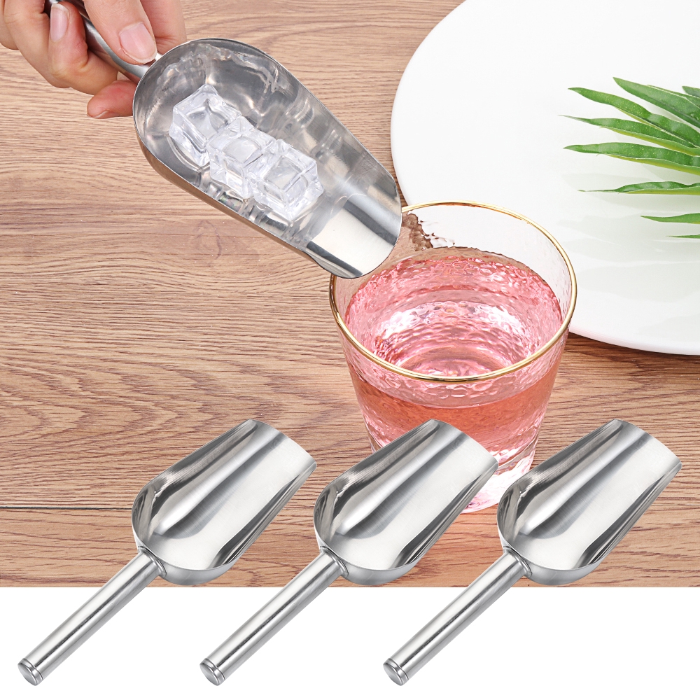 KRNY Stainless Steel Ice Shovel Multi-function Flour Scoop Kitchen Tools