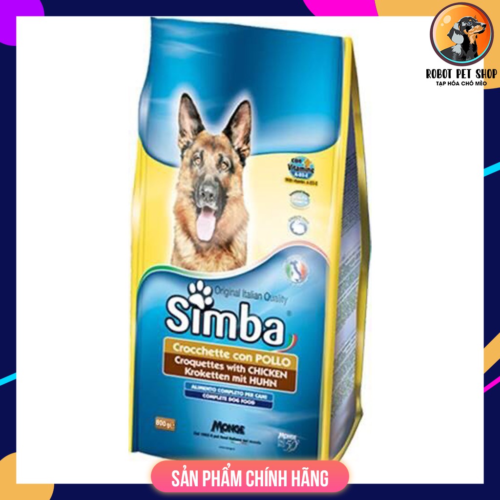 800gr Hạt khô giá rẻ cho chó Simba  ROBOT PETSHOP