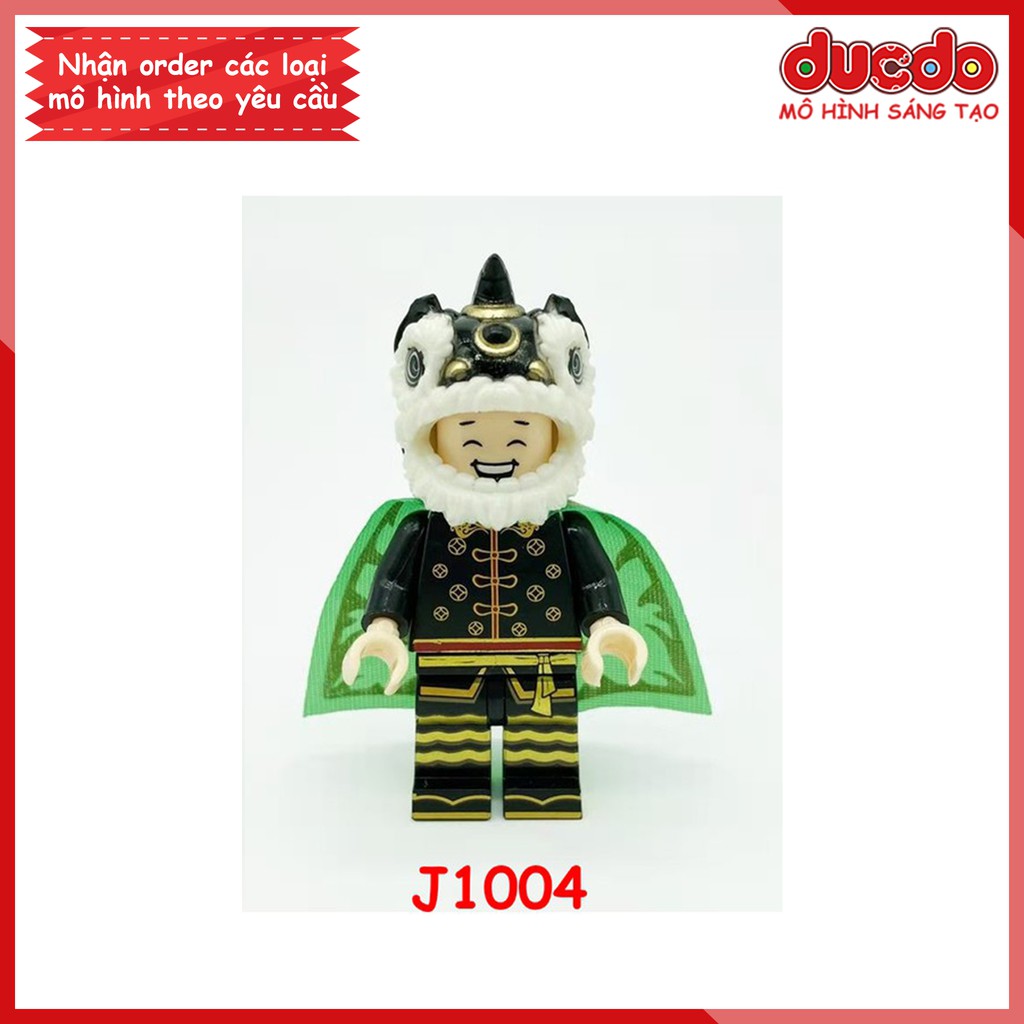 Minifigures nhân vật múa lân sư tử siêu đẹp - Đồ chơi Lắp ghép Xếp hình Mô hình Mini Xinh J1003 J1004