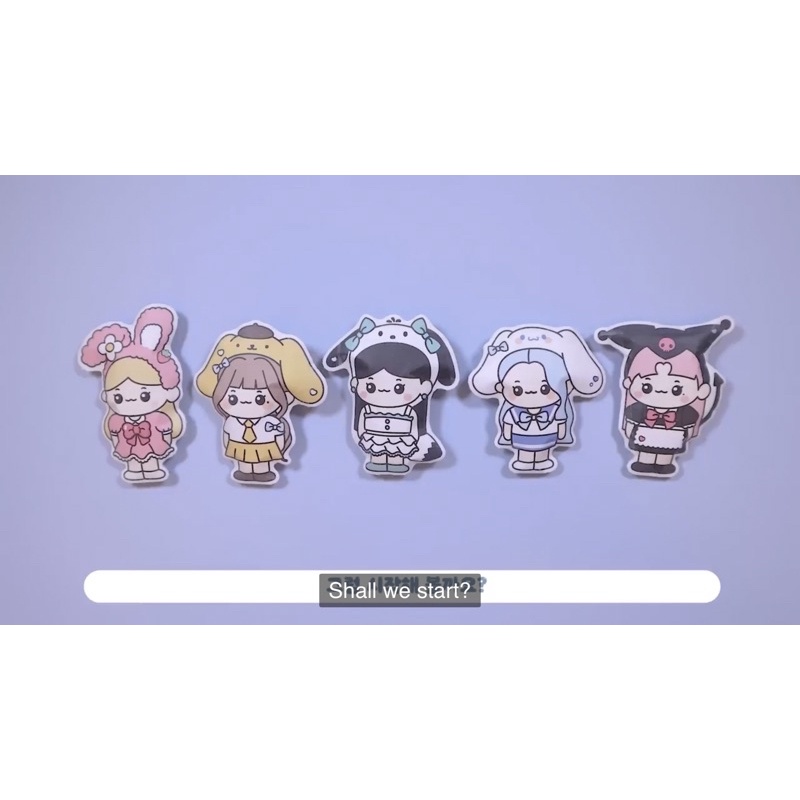 Squishy giấy búp bê giấy chủ đề nhân vật Sario!