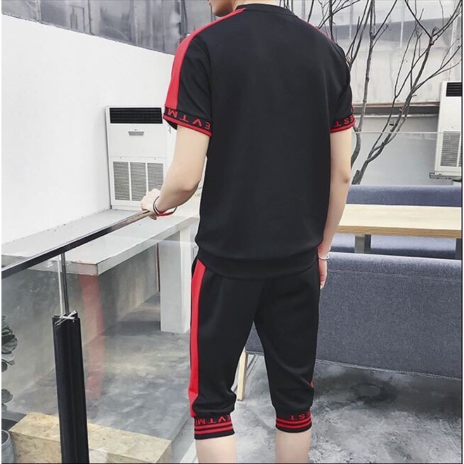 Bộ Quần Áo Thể Thao Nam 1 Sọc Phối Họa Tiết BTT01 | BigBuy360 - bigbuy360.vn