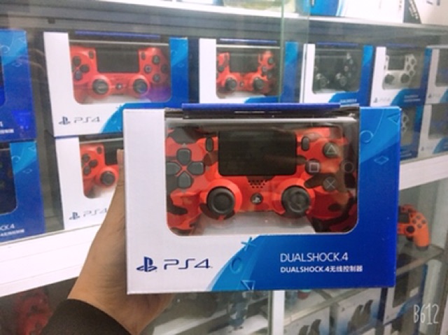 Tay cầm Ps4 camo đỏ limiteted Sony nhập khẩu