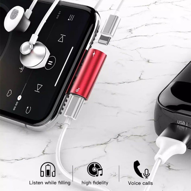 Đầu chia 2 cổng lightning BASEUS L46 ♥️