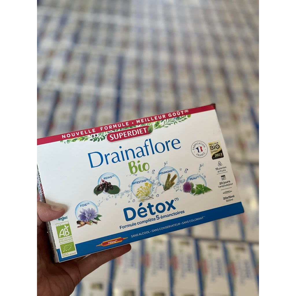Nước Uống Thải Độc Chuyên Sâu Dạng Ông Superdiet Drainaflore Bio Detox