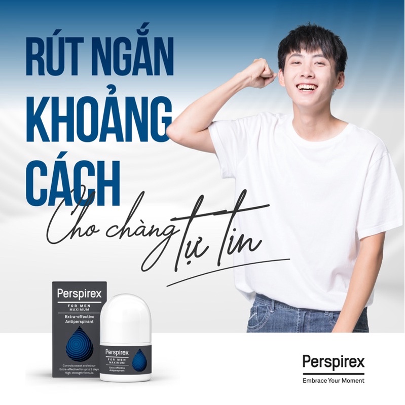 Perspirex for men Maximum – Lăn khử mùi và ngăn tiết mồ hôi cho nam